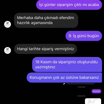 Mellon Çikolata Sipariş Alıp Parayı Alıp Geri Dönüt Olmaması