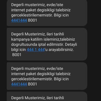 Türk Telekom Evde İnternet İptal Edilmiş