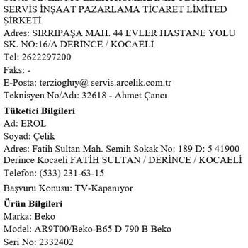 Beko TV İle Bitmeyen Arıza Serüveni