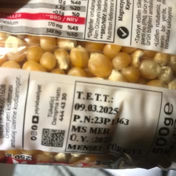 Yayla Bakliyat Yayla Marka Patlamamış Mısır