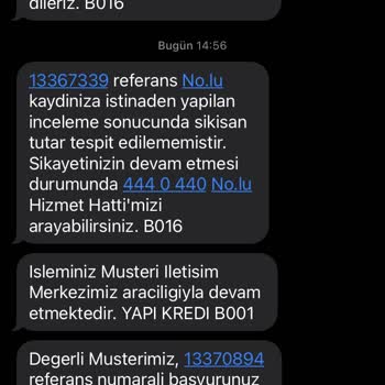 Yapı Kredi Bankası Banka Eksikliği 2023
