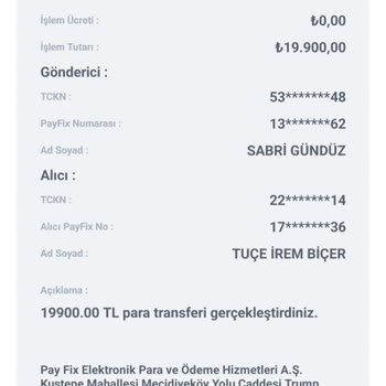 PayFix Hesabımdan Bilgim Dışında Para Çekilmiştir