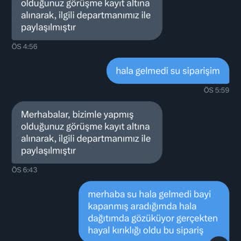 Erikli Su Siparişimi Gelecek Diye Oyalayıp Getirmedi