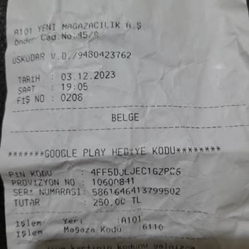 A101 Çocuğa Yapılan Satışınız