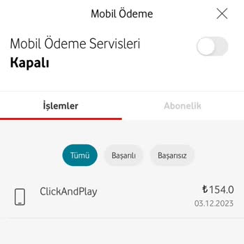 Click And Play Abonelik İptali