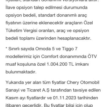 Chery Tiggo Usulsüz Fazla Para Alınması