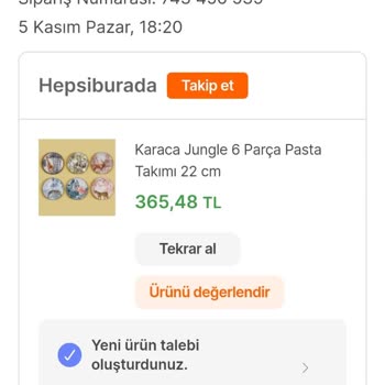 Karaca Züccaciye Karaca Kırık Tabak Gönderdi Ve Talep Reddediyor