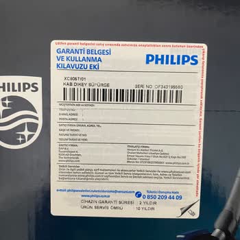 PHILIPS Ev Aletleri XC8057 Philips Dikey Süpürge Problemi
