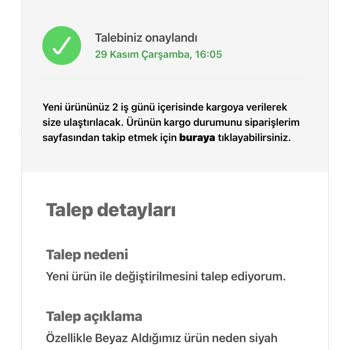 Hepsiburada Renk Karışıklığı Ve Değişim Sıkıntısı