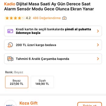 Koza Gift Renk Karmaşası Ve Hüsran