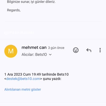 Bets10 Para Çekimi Şikayeti