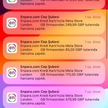 Enpara.com Kartımdan Yapılan İzinsiz Harcama.