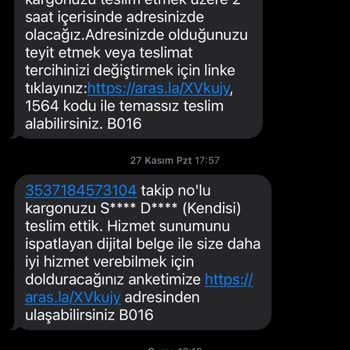 Aras Kargo Beymer Şubesi Kargomu Yok Etti Ama Teslim Ettik Diyor