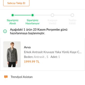 Avva Giyim Trendyol Siparişim Kargolanmadı Ve İlgisizlik Var!