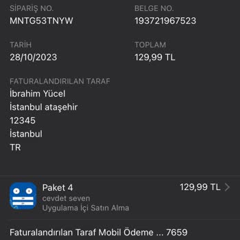 Apple İos Mobil Ödeme