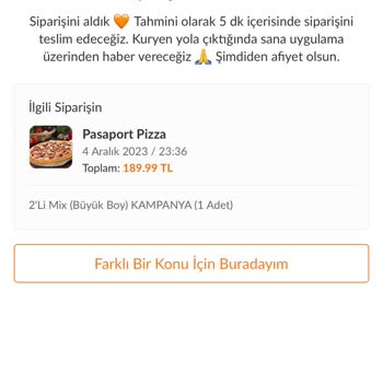Trendyol Yemek Siparişi İptal Edilmesi