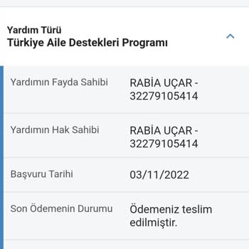 Aile ve Sosyal Hizmetler Bakanlığı Yardim Ödemesi Yattı Gözükmesine Rağmen Yatmadı