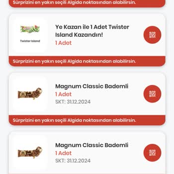 Algida Üzerinden Topladığım Puanlar