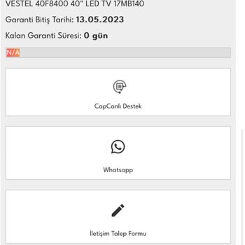 Vestel TV Ekran Sorunu