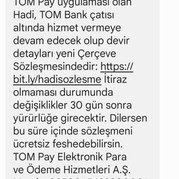 İstemediğim Tom Pay Ve Hadi Üyelik İptali