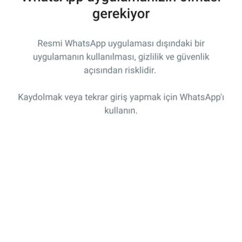 WhatsApp Kullanamıyorum Yardımcı Olur Musunuz