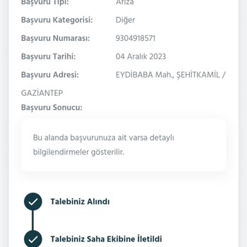 Toroslar Elektrik Dağıtım Gaziantep Toroslar Aş Yapılmayan Bir Hizmeti Yapılmış Gibi Gösterme