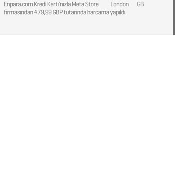 Enpara.com Kredi Kartımdan Rızam Dışında Harcama Yapılması