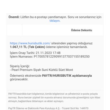 Huriş Butik Siparişimi 13 Gündür Kargoya Vermiyor Oyalıyor