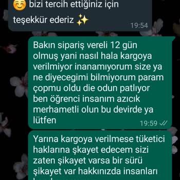Huriş Butik Siparişimi 13 Gündür Kargoya Vermiyor Oyalıyor