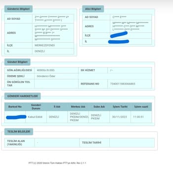 PTT Kargo Kargonun 5 Gündür Sabit Durması