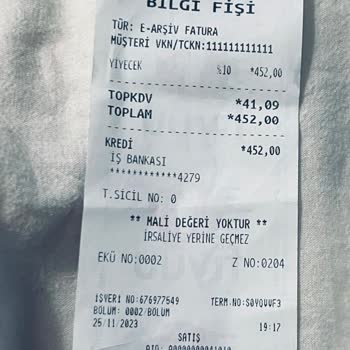 Burger King Mükerrer Ödeme Nedeniyle İade Talebi