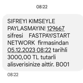 FastPay VakıfBank Tarafından Belirsiz Firmalar Adına Mesaj Gönderimi