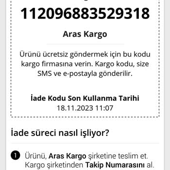 N11 Aldığım Ürünü İade Talebi