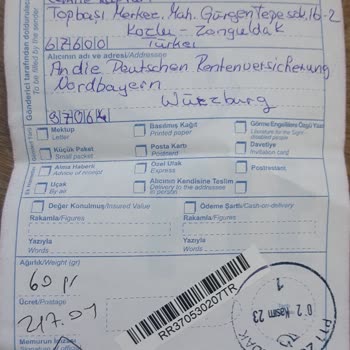 PTT Kargo Yerine Ulaşmayan Gönderi
