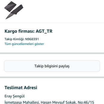 AGT Kargo Teslim Edilmeyip Teslim Edildi Diye Sisteme Girilen Kargom