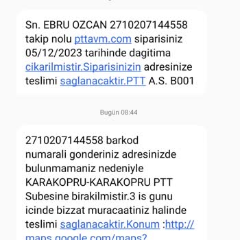 PttAVM Kargolama Sürecinde Problem Yaşıyorum