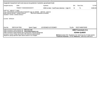 QNB Finansbank Yapılandırılmış Borç Ödemesi Ve Kart Kullanıma Açılmadı