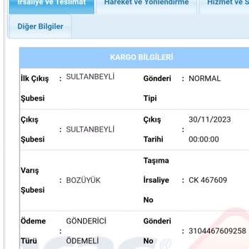 Aras Kargo PS5 Kargom Eskişehir'de Kayboldu