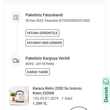 Karaca Züccaciye İade Ücreti Sorunu