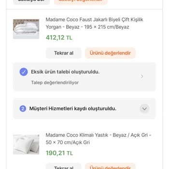 Hepsiburada Alışveriş Eksik Ürün Gönderimi