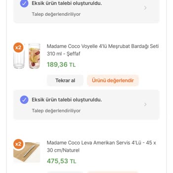 Hepsiburada Alışveriş Eksik Ürün Gönderimi
