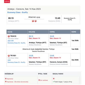 THY Gecikmeden Dolayı Yaşanan Mağduriyet