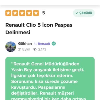 Renault Clio Paspas Delinmesi Sorunu
