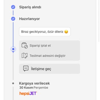 Hepsiburada Siparişimin Kargoya Verilmemesi