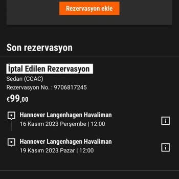 Sixt Araç İptal Ücreti Ödenmemesi