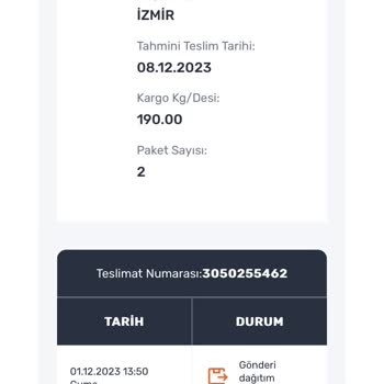 Teslim Edilemeyen Kargo Horoz Lojistik