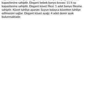 Ebebek-Bebek Küveti Eksik Parça