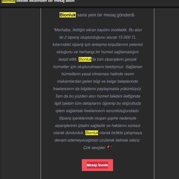 Bionluk Hesabımı Kapattı Ve Açmıyor