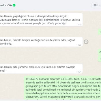 Carrefour SA Online Market Siparişimi Teslim Etmiyor!
