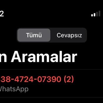 WhatsApp Telefonuma WhatsApp Üzerinden Gelen Yabancı Arama